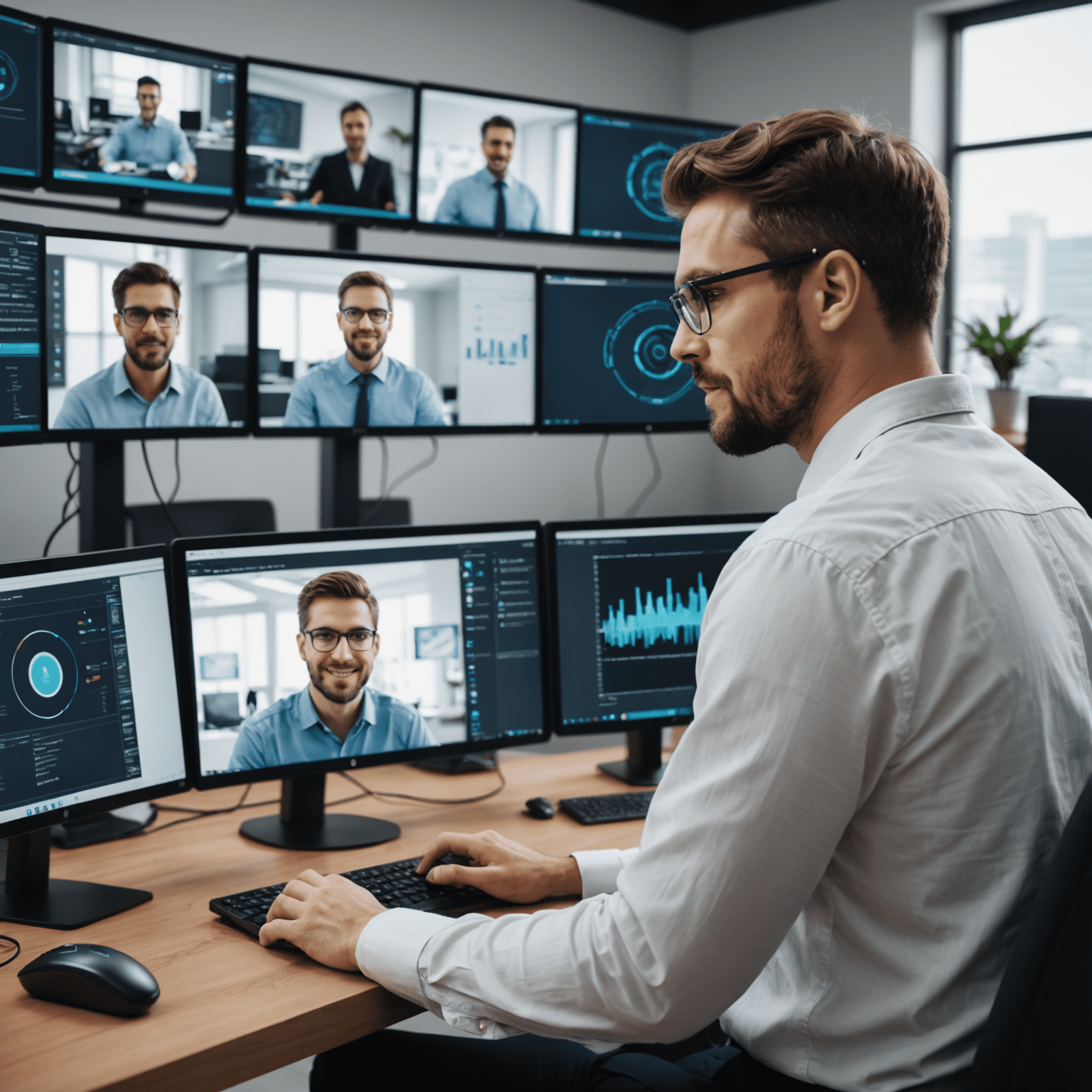 Remote IT support technician assisting a client